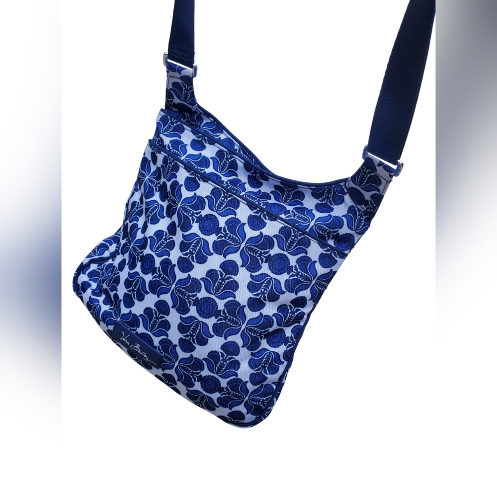 Vera Bradley Cobalt Tile Messenger Bag